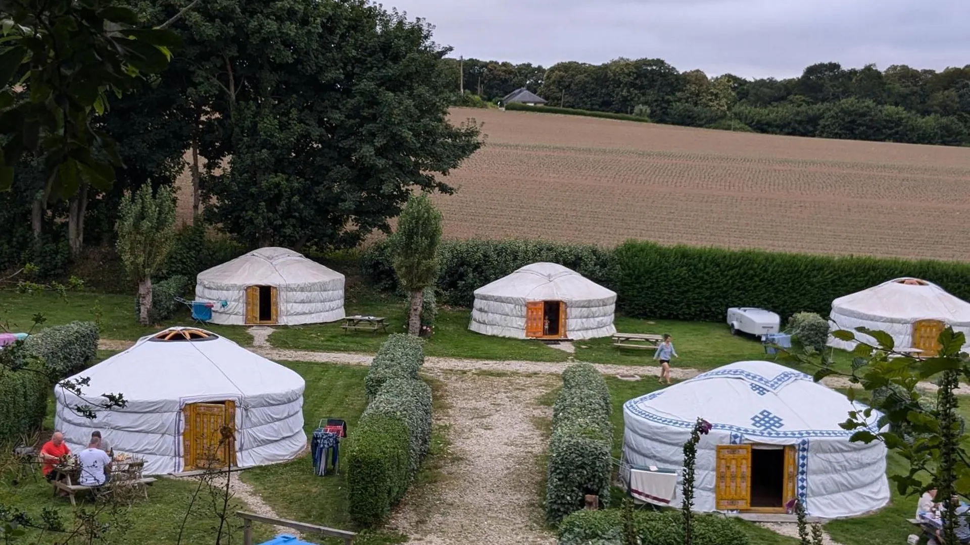 ** Campsite Camping Kerlaudy Mer Et Yourtes Plouenan France