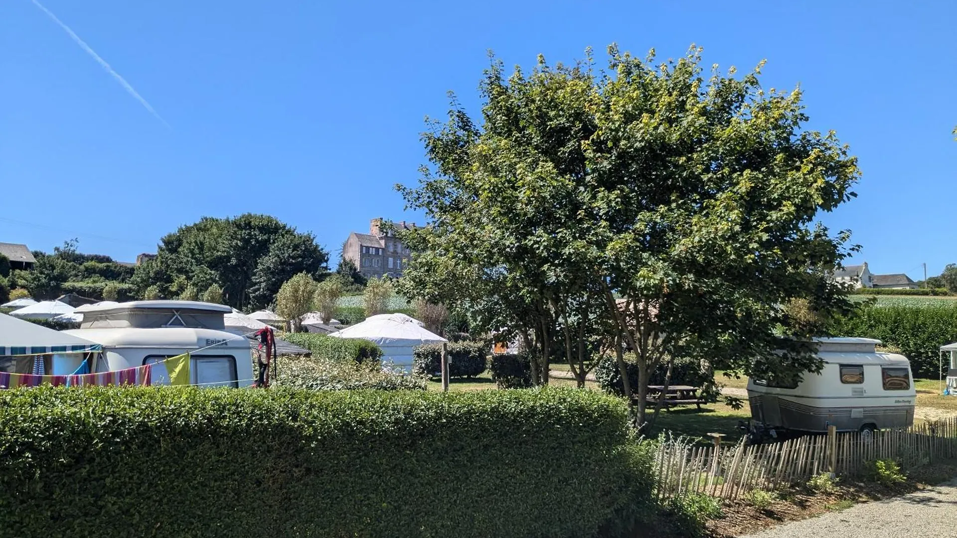 Campsite Camping Kerlaudy Mer Et Yourtes Plouenan