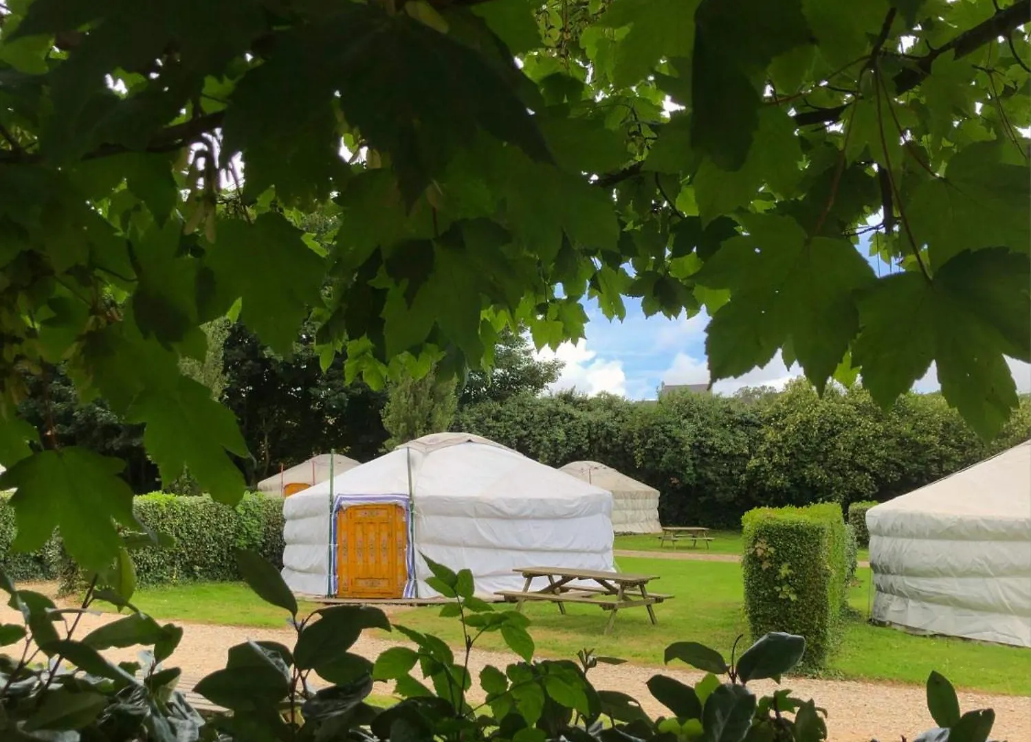 Campsite Camping Kerlaudy Mer Et Yourtes Plouenan
