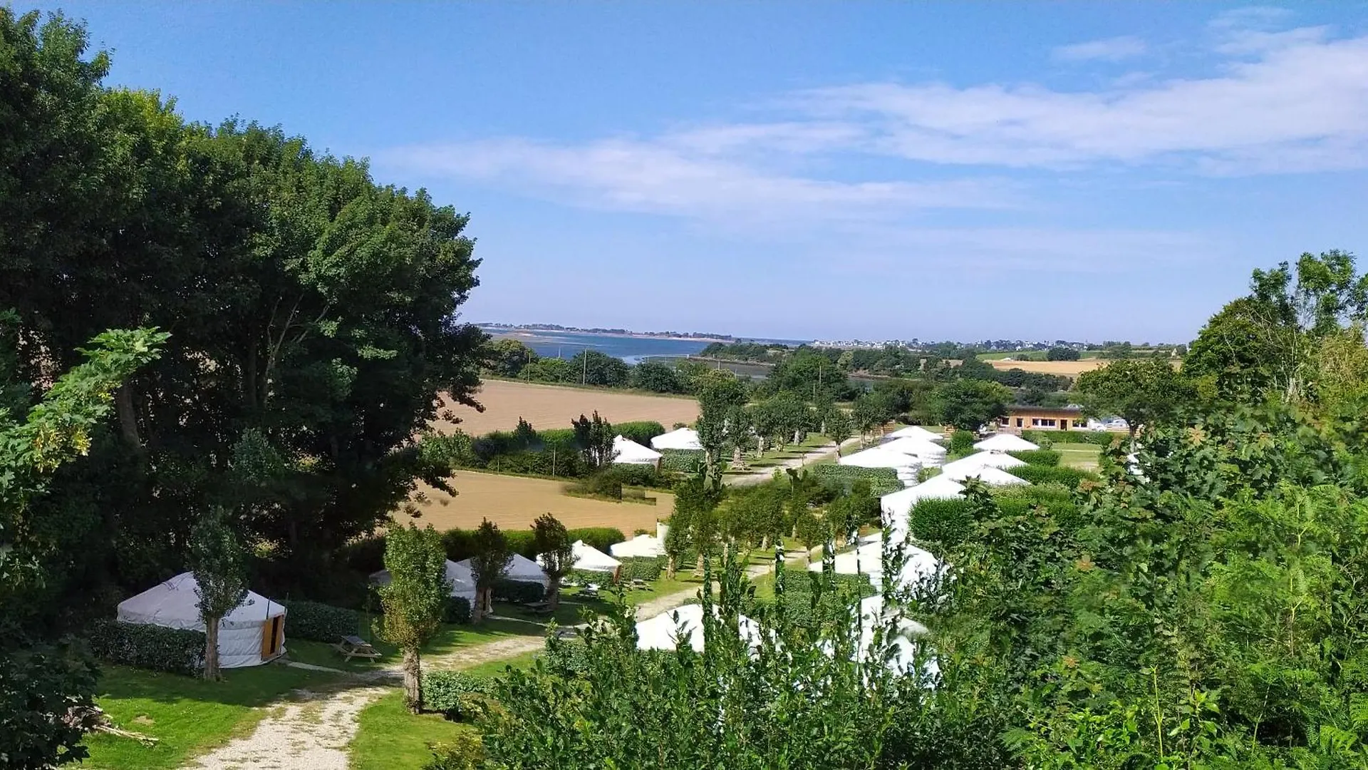 Campsite Camping Kerlaudy Mer Et Yourtes Plouenan