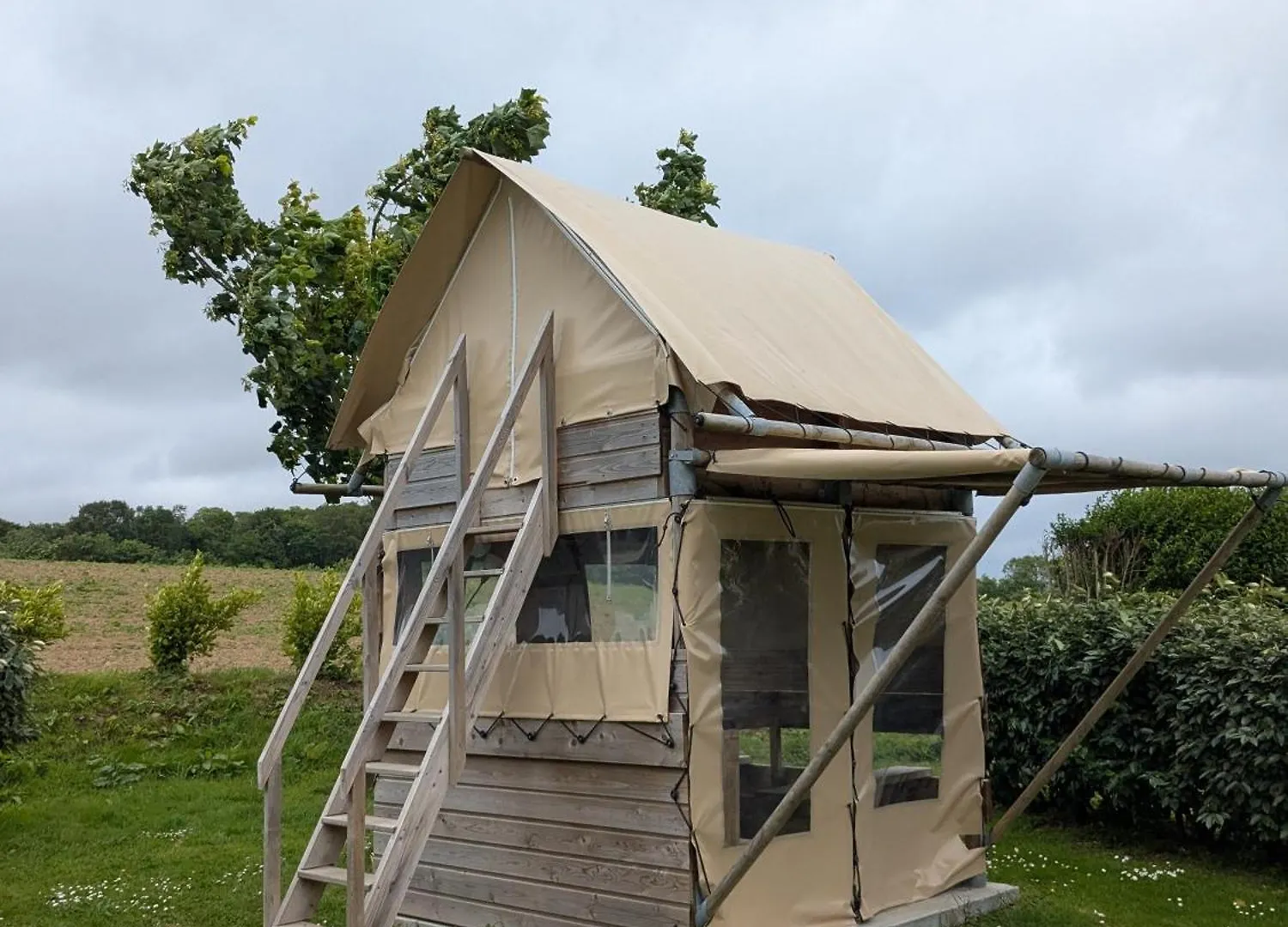 Campsite Camping Kerlaudy Mer Et Yourtes Plouenan